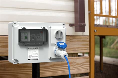 electrical hookup box|10 amp electric hook up.